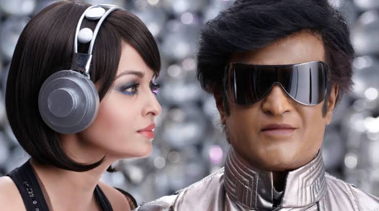 Aishwarya rai with Rajinikanth in endhiran